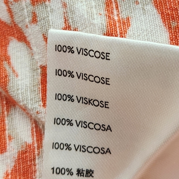 FREE PEOPLE French Quarter Wrap Mini Dress, Orange/Tan/White Print, Women's XS - Picture 10 of 13